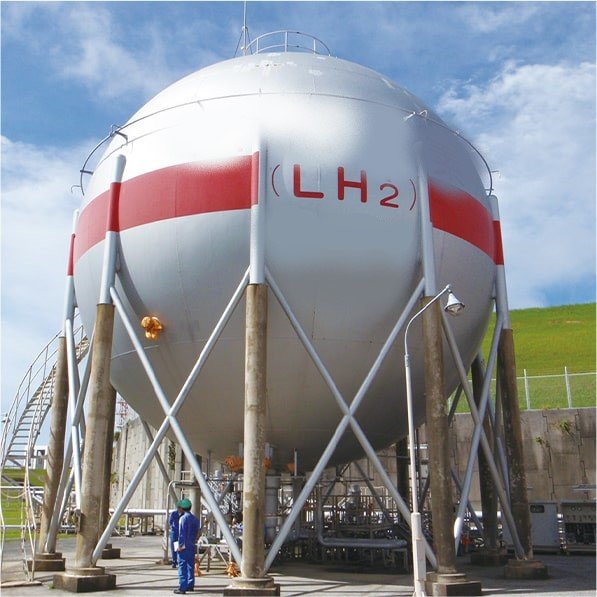 Liquefied hydrogen storage tanks